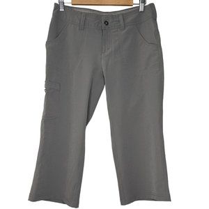 The North Face Cargo Capri Pants (Size 4) Grey Hiking Active Outdoors CZ85